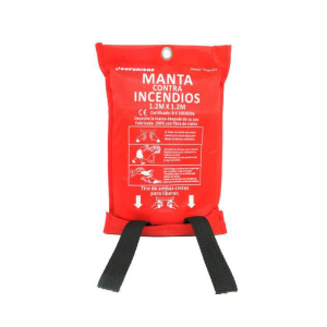 Kit Doméstico 5: Manta Ignífuga + Extintor polivalente ABC + Detector de Humos.